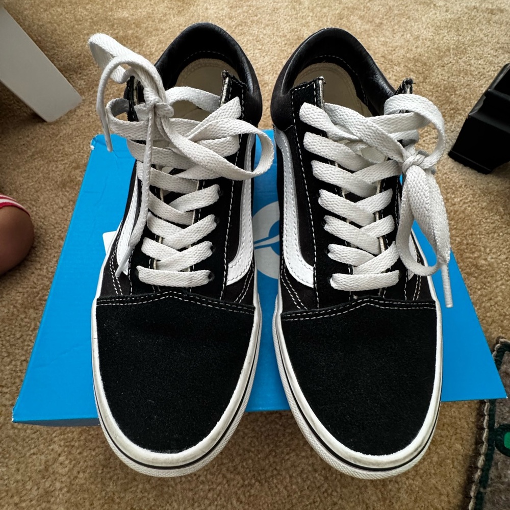 Vans Black and White Women's Shoes